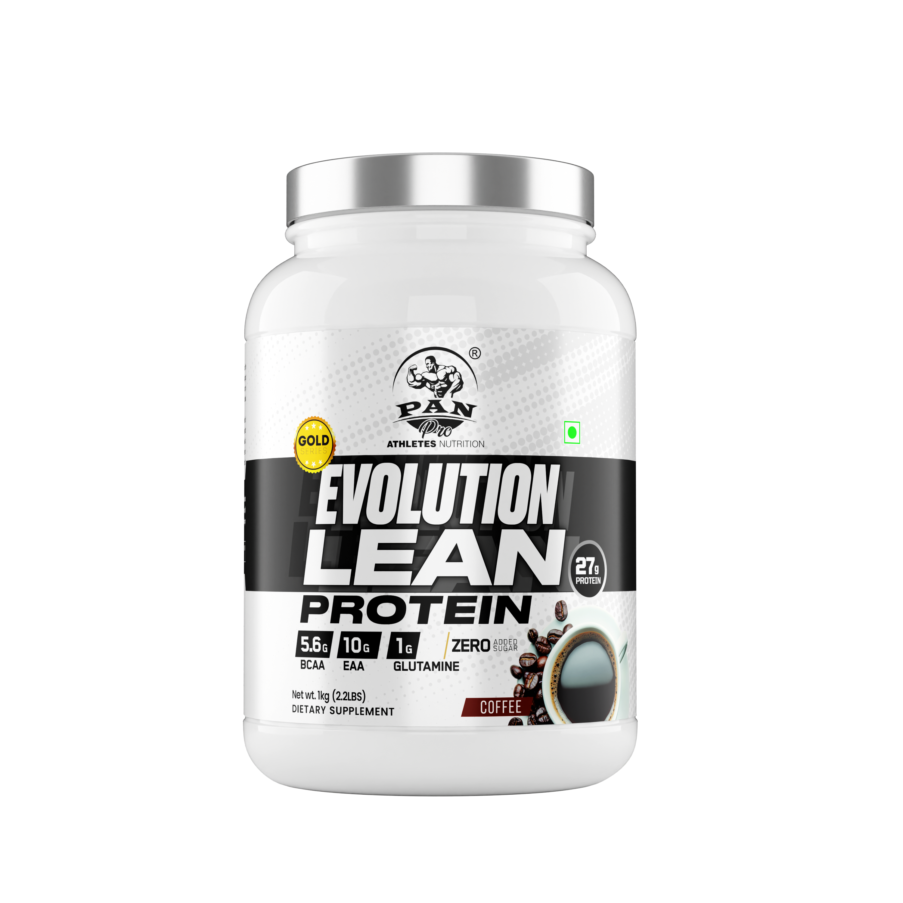 evolution lean 1kg coffee front