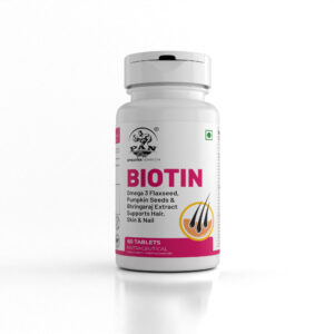 PAN Biotin – 60 Tablets with Omega 3 Flaxseed, Pumpkin Seeds & Herbal Extracts for Hair, Skin & Nails