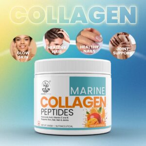 PAN Marine Collagen Peptides with Hyaluronic Acid, Vitamin C & E – 200g