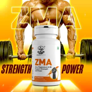 PAN ZMA – Zinc, Magnesium & Vitamin B6 – 60 Tablets for Strength & Recovery